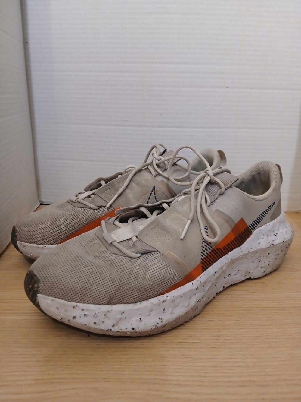 Nike Crater Impact Men's 11 Cream, Orange, Black Shoes Sneakers